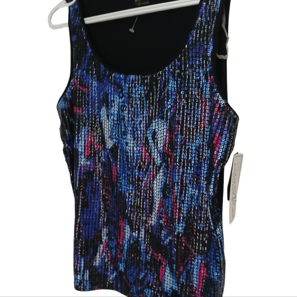 Peter Nygard Black Sequin Tank Top - Picture 6 of 6